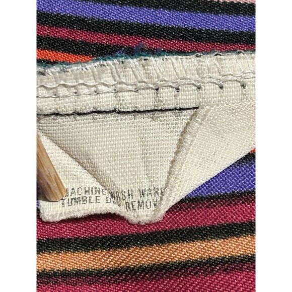 Vintage Turtle Bax 1970s Button Up Blouse Women 7/8 USA Made Striped Lightweight - Picture 7 of 9